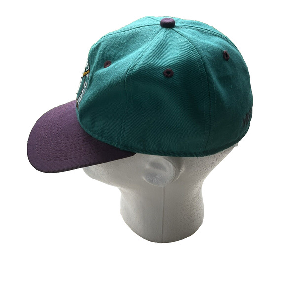 Vintage NHL Anaheim Mighty Ducks #1 Apparel Fitted Hat Size 7.25 Hockey team USA - Picture 5 of 16
